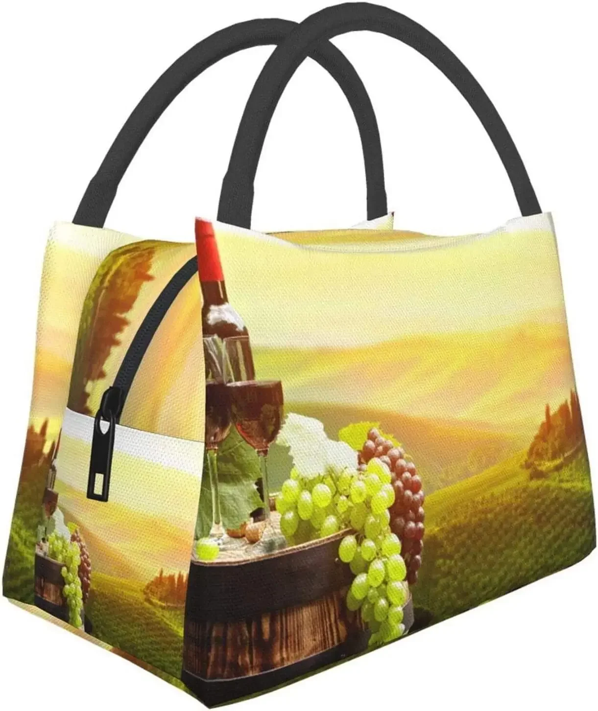

Портативная изолированная сумка для ланча, водонепроницаемый тоут для красного вина с бочонком, для офиса, школы, пешего туризма, пляжа, пикника, рыбалки