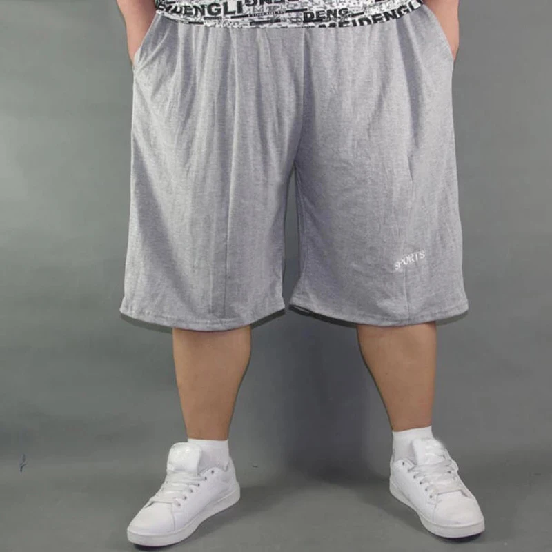 Men plus size shorts plus size 10XL 8XL 9XL waist 142cm summer large elastic sports casual loose large size 60 blue shorts 3