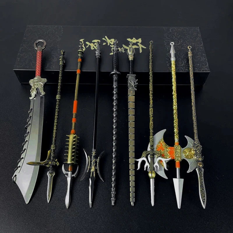 Mini Katana Retro Mini Katana Cosplay Fake Sword Replica Weapon Decoration Swords Prop Chinese Metal Miniature Toy Knife Desk Accessories