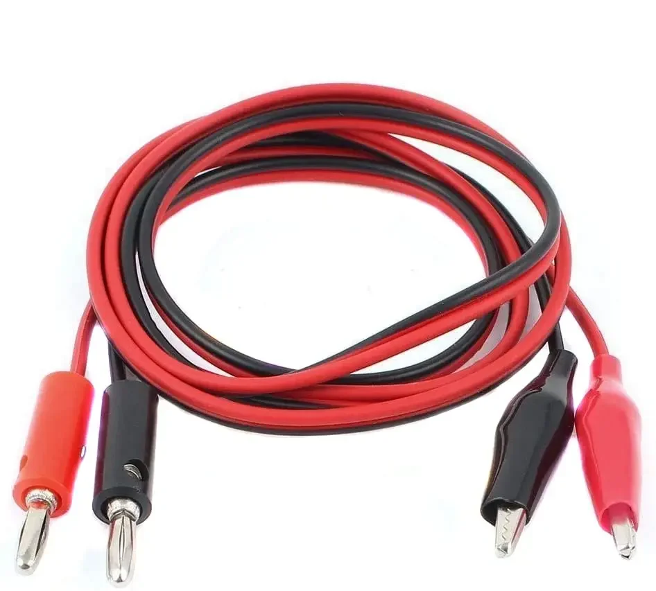 Crocodile clip connecting wire 2-claw design Flexible For voltage testing Suitable for industrial measuring instrumen