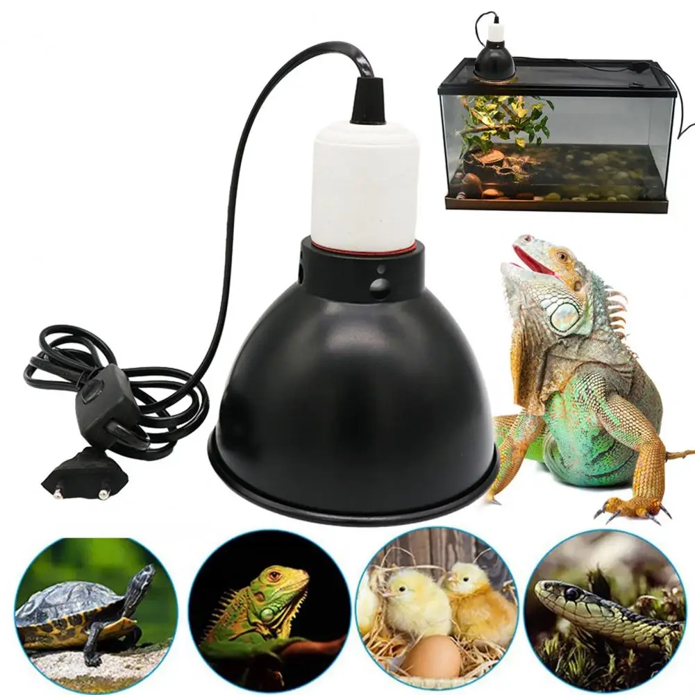 Reptile Heating Light Lampshade E27 Ceramic Lamp Holder 300W UVB Lamp Lampshade Suitable For Lizard Turtle Chicks