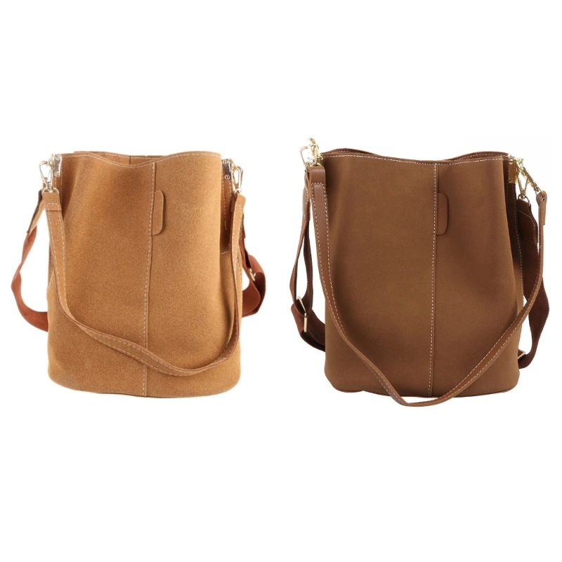 

Soft PU Leather Bucket Crossbody Bags for Women Shoulder Bags