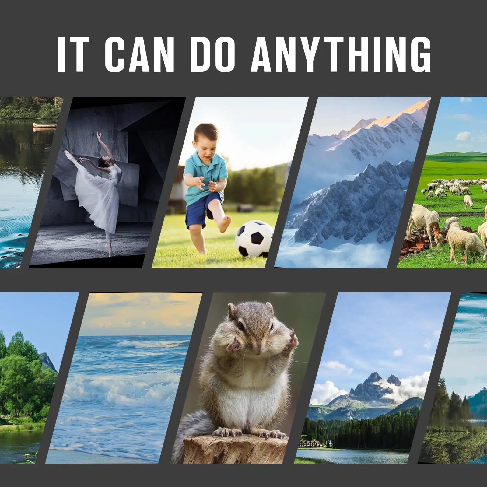 성인 및 어린이용 12X32 쌍안경 - 고배율, 선명한 시야 확보 - 소형 고화질 쌍안경