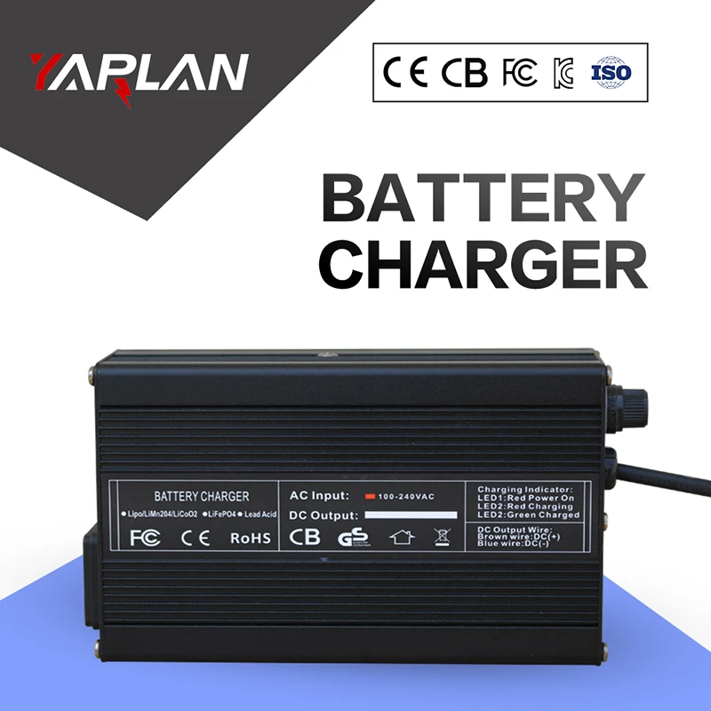 

58.4V 4A Charger Smart Aluminum Case Is Suitable For 16s 51.2V Outdoor LiFePO4 Battery Electric Car Safe And Stable