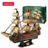CubicFun 3D Puzzle The San Felipe Ship Model Kits 25.6" Sailboat 248 Pcs Stress Relief Home Decoration Gift for Adults Kids 1