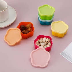 Compact Set of 5 Mini Squeeze Bottles for Condiments and Snacks (5Pcs Flower)