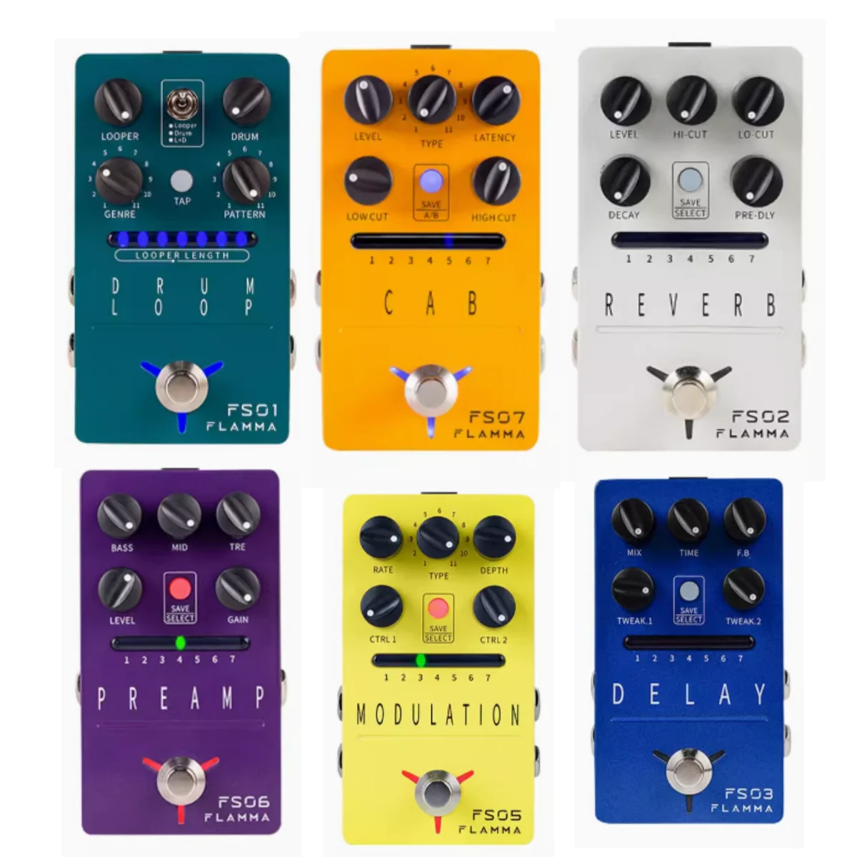 FSseriesreverberationdistortionoverloaddelaydrummachineLOOP