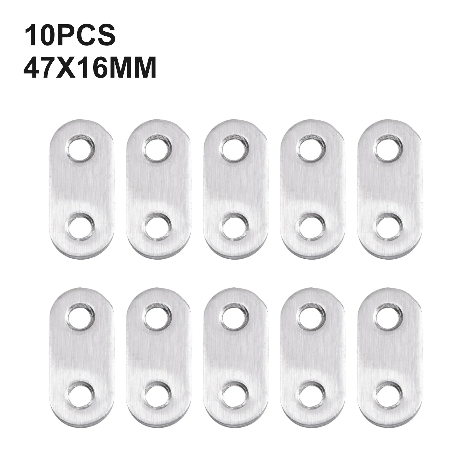 10Pcs Corner Brackets Stainless Steel Straight Repair Joining Mending Flat Plate Bracket Support Furniture Cabinet Joint stainless steel angle bracket,furniture hardware,angle bracket,angled furniture hardware