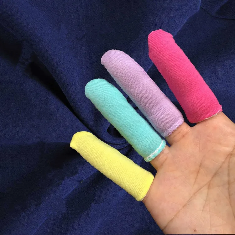 50pcs/pack Disposable Cotton Finger cots Non-slip breathable protection Finger Protectors Extension Gloves Construction tools 4