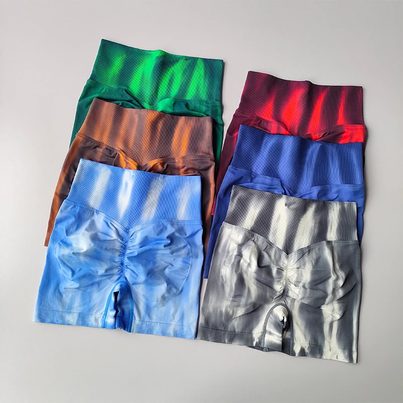 Aurora Fitness Shorts High Waist Abdomen Tightening Hip Showing