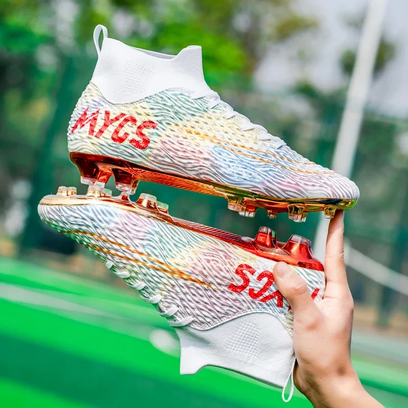 Football Boots TF/FG Training Grass Outdoor Professional Soccer Shoes Men Women Adult Teenager Non-Slip Soccer Cleats Sneakers