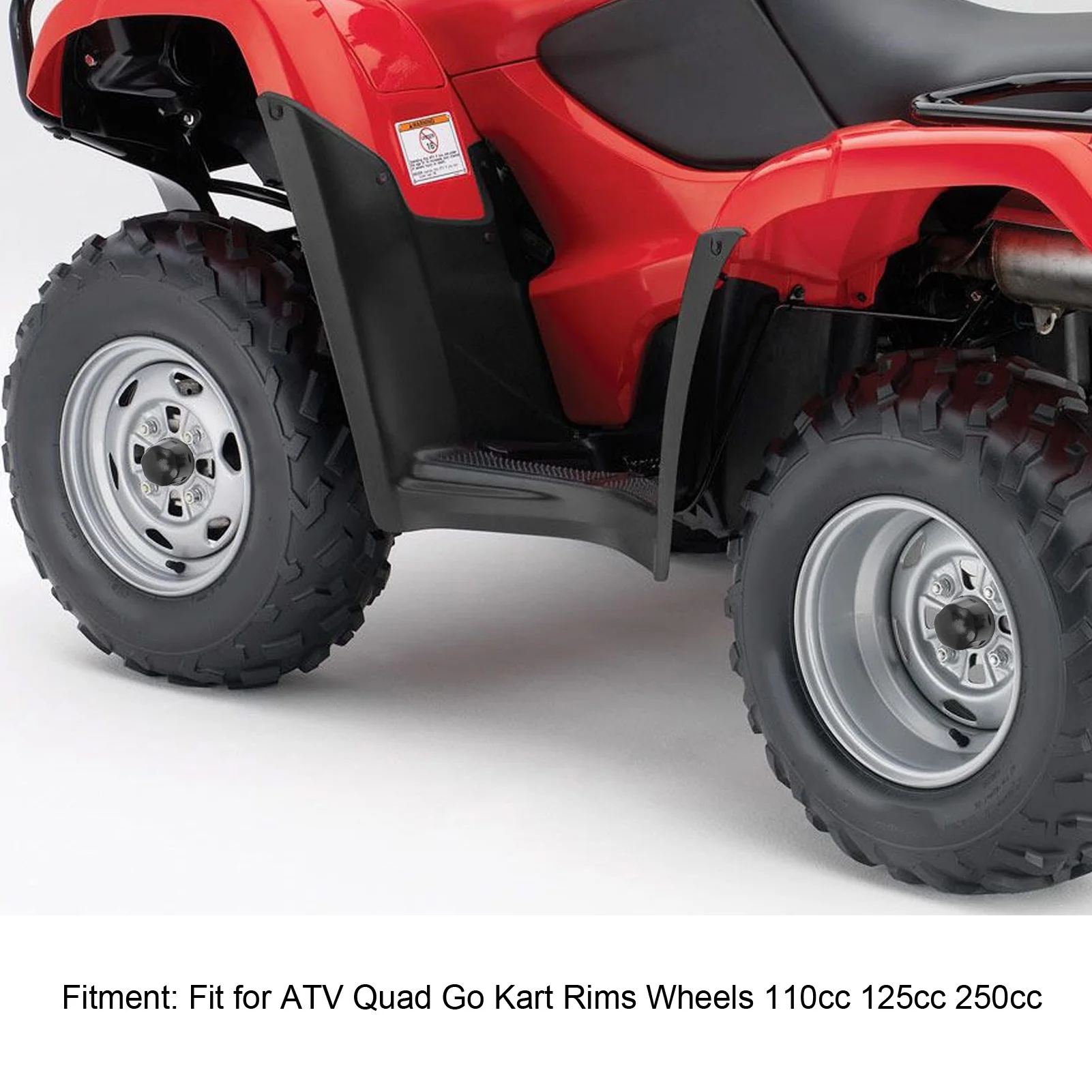 Premium ATV & Go Kart Wheel Dust Covers - Set of 4, Superior Rim Protection