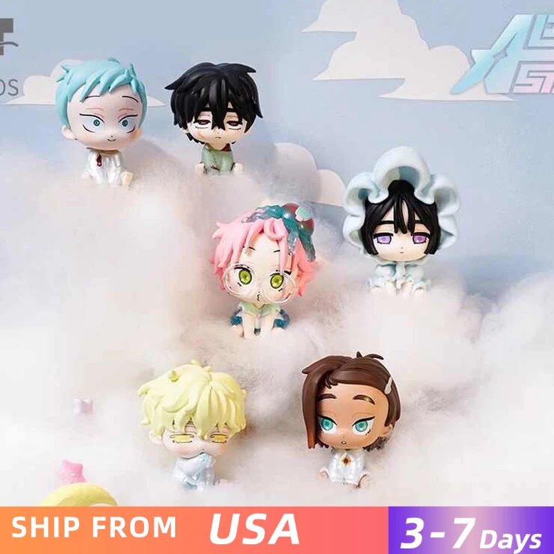 6PCS Blind Box Alien Bühne Kostenlose Bühne Serie TILL Zwei-dimensionale Animation Peripheriegeräte Sammlung Modell Puppe Überraschung Geschenke spielzeug