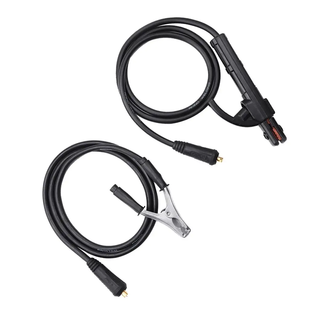 300A Ground Welding Clamp Black+sliver 59.06inch Copper + ABS Handle with special insulation heat 2