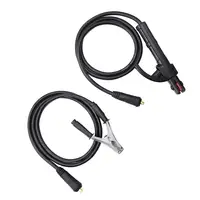 300A Ground Welding Clamp Black+sliver 59.06inch Copper + ABS Handle with special insulation heat 2