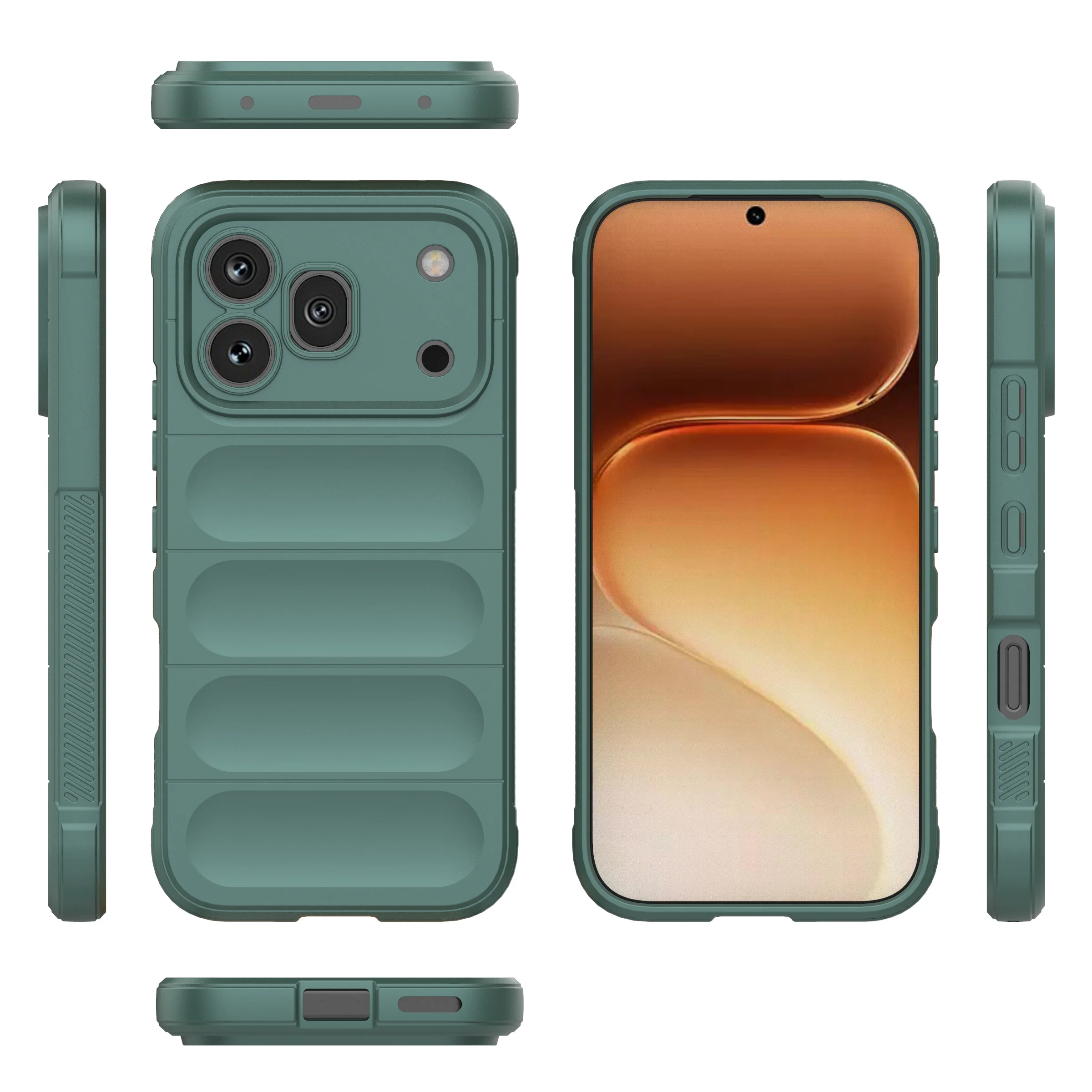 Shockproof Silky Smooth Matte Soft TPU Silicone Phone Case - Slim Protective Cover