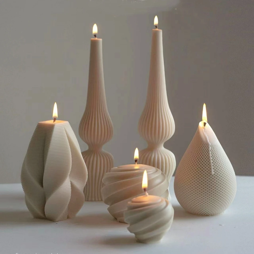 Molde De Vela De Silicona De Cubo 3D, Bola Redonda Pequeña, Molde De Jabón De Pastel, Pirámide Férica DIY, Herramienta De Fabricación De Velas De Yo De Aromaterapia - AliExprs