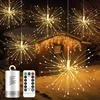 LED Explosion Star Copper Wire Light Colorful Light String Light Firework Light Dandelion Light Christmas Decor Light String New 1
