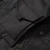 EU Size 4.0 Motorcycle Tactical Cargo Jacket Men Outdoor Waterproof Hard Hiking Jacket Multi-pocket Windbreaker Coat Plus Size 6