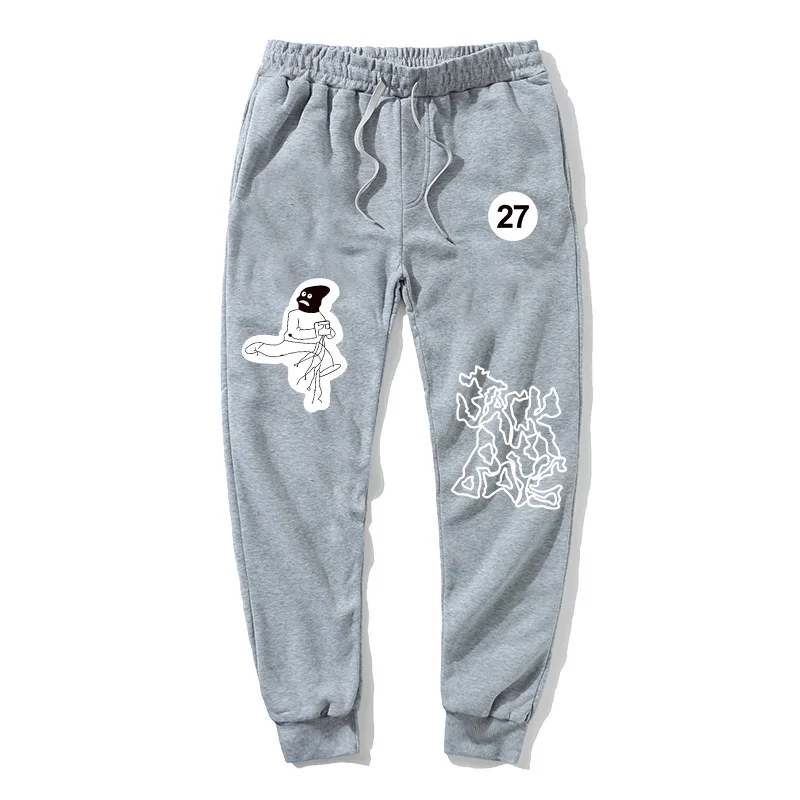 High quality wool pants, men's and women's jogging pants, hip-hop street wear, men's sports pants, fashionable printing