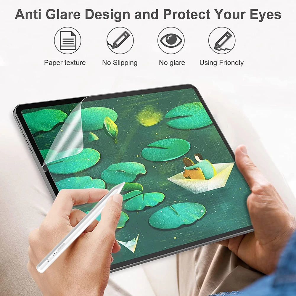 Paper Film Screen Protector Matte PET Painting Write For iPad Pro 11 12.9in Air 3 4 5 7th 8th 9th 10th Gen 9.7 10.2 10.9