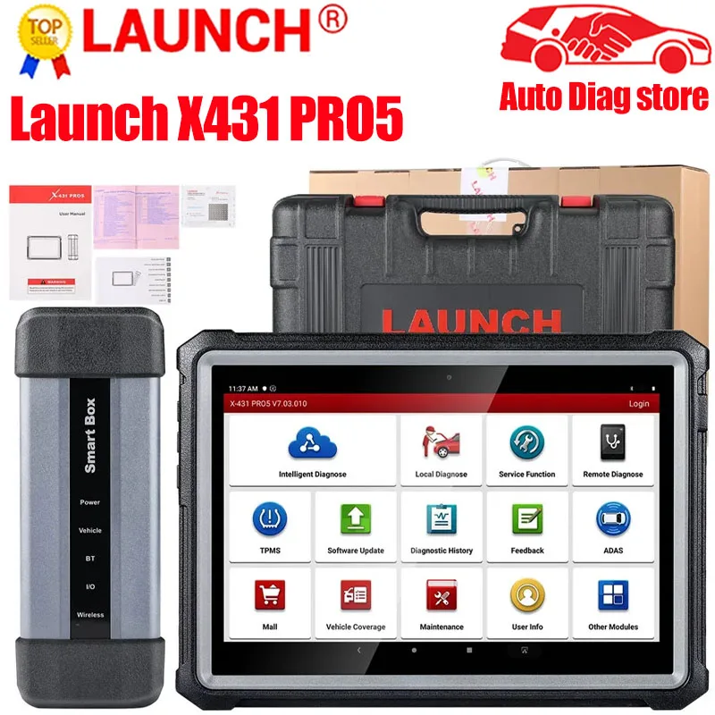 

Launch X431 PRO5 PRO 5 Car Diagnostic Tools J2534 Smart Box Programming Auto OBD2 Scanner pk X-431 V+ X431 IMMO Elite PRO