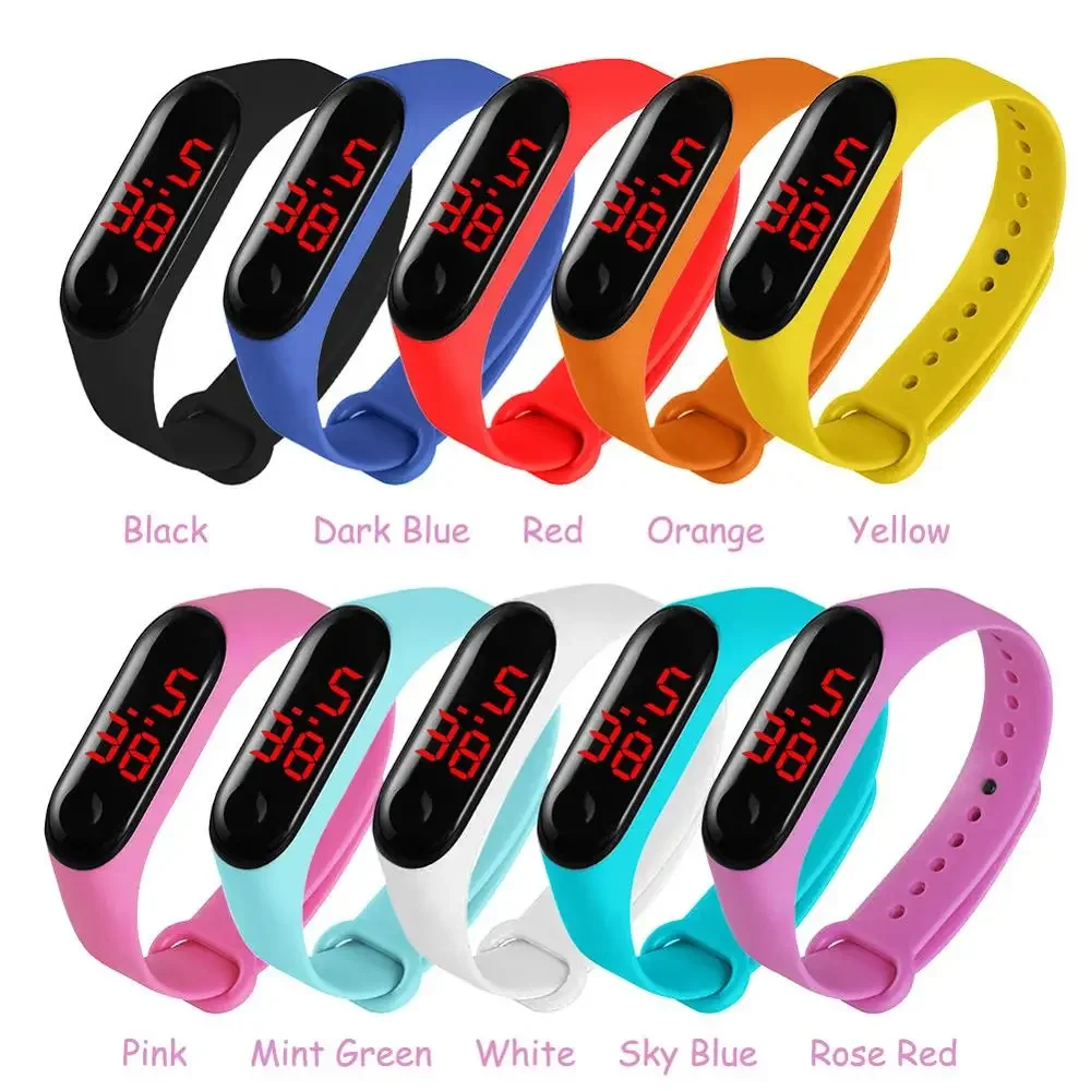 Watches with LED Sensor for Electronic Sports for Men Women with TPU Strap Fashion Student Lover Sport Gift Digital Wrist Watch