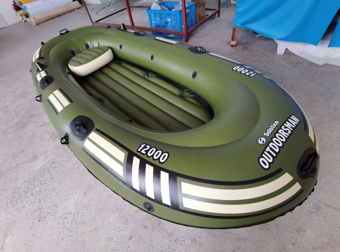 Inflatable kayak Rowing Boat Dinghy Fishing boat River PVC Inflatable Raft Boat with 3 person for sale