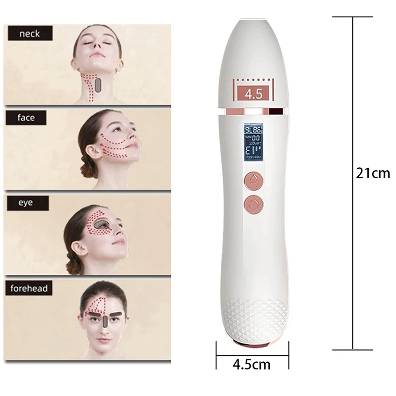 Handheld 7D Mini Ultrasonic Face Lifting Massager Wrinkle Removal Anti-Aging Skin Tightening Eye Care SPA Beauty Machine 5
