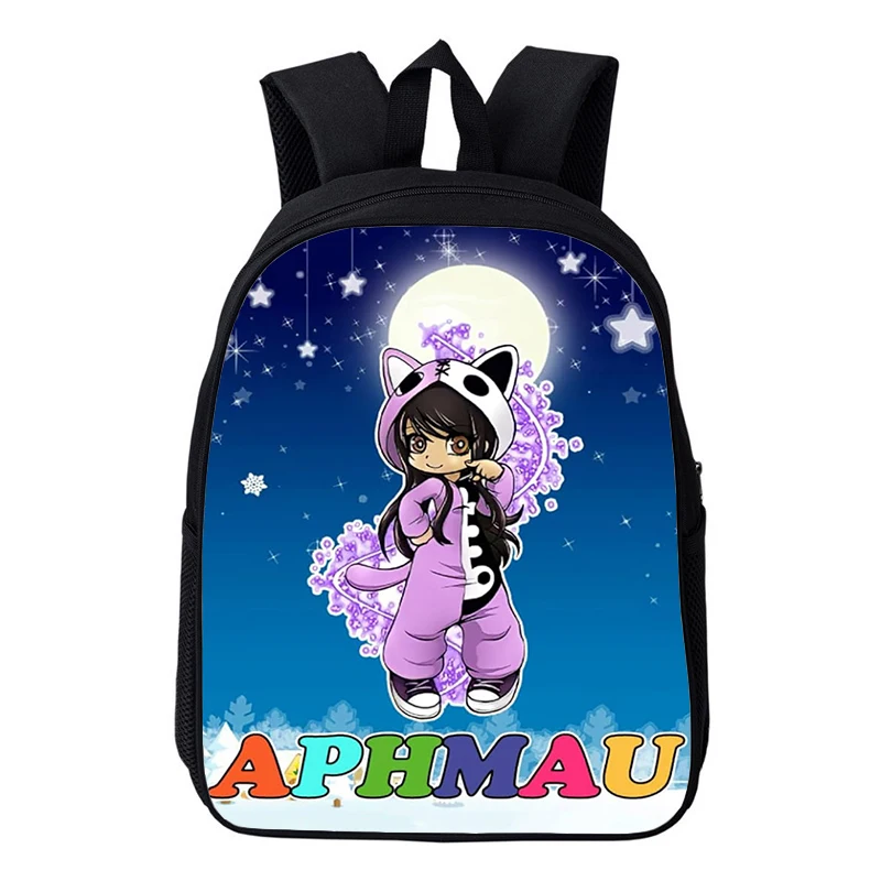 

Легкие сумки с принтом Aphmau, детский рюкзак для дошкольников, для мальчиков и девочек, мягкая мини-сумка для школы, детские Мультяшные рюкзаки