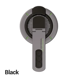 Magnetic 3 - in - 1 Phone Grip Stand with Finger Ring Holder and Double - Sided Magnet (GRAY)