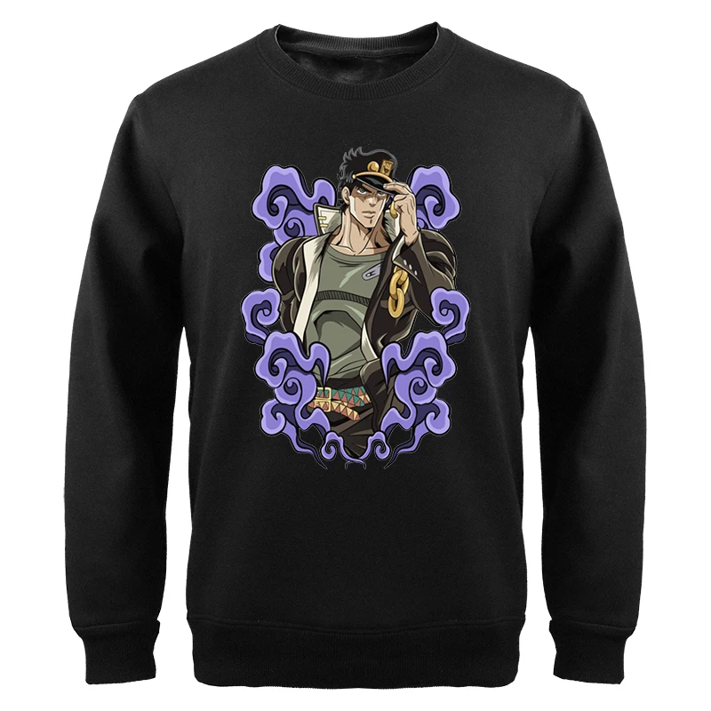 

2023 Hot Anime Mens Sweatshirts JOJO's Bizarre Jotaro Dio JOJO Men's Hoodie Sweater New Harajuku Casual Streetwear Tracksuit