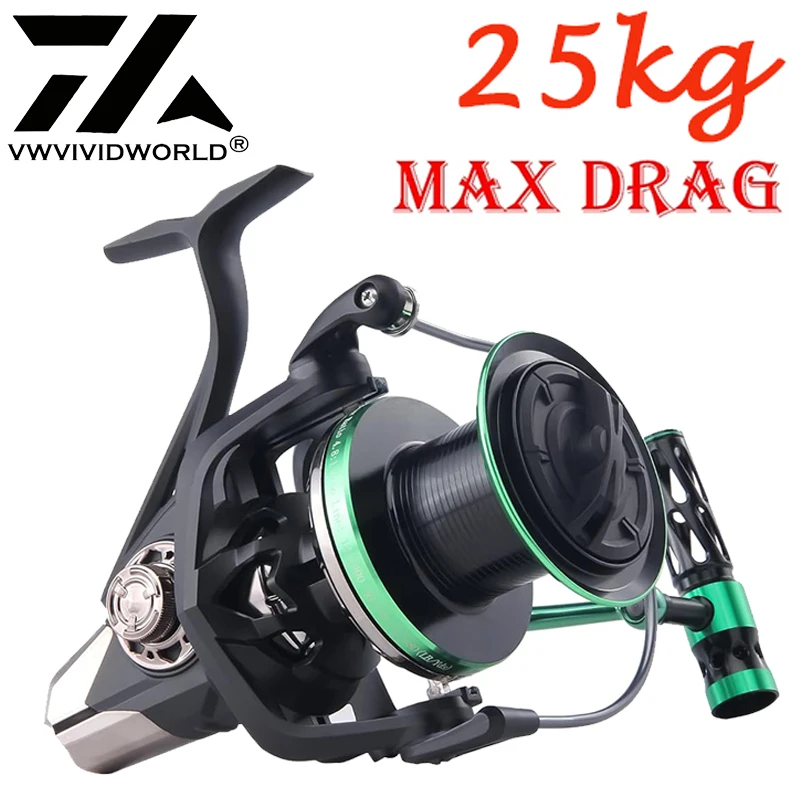 VX,13000-15000,25KG Max Drag,Saltwater Fishing Reel,Alloy Spool,Steel  Bearing,Alloy Gear,Metal Arm,Sea Boat Spinning Reel - AliExpress