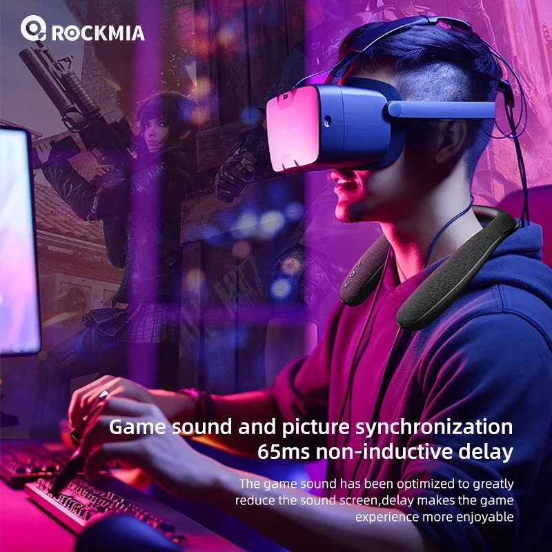 Bluetooth speaker portable speaker mini bluetooth speaker neckband speaker EBS-908 Wearable Neckband Speaker Bluetooth 5.0 Surround Sound Gaming Traveling Walking Cycling-World Hot Selling Model