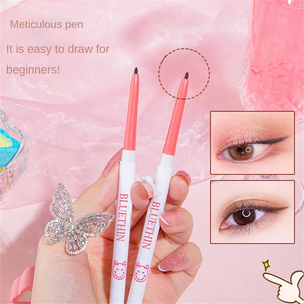 

Eyeliner Gel Pen Long Lasting Colored Lying Silkworm Pen Cosmetics Black Brown Eyeliner Waterproof Eyes Makeup Not Easy Smudge