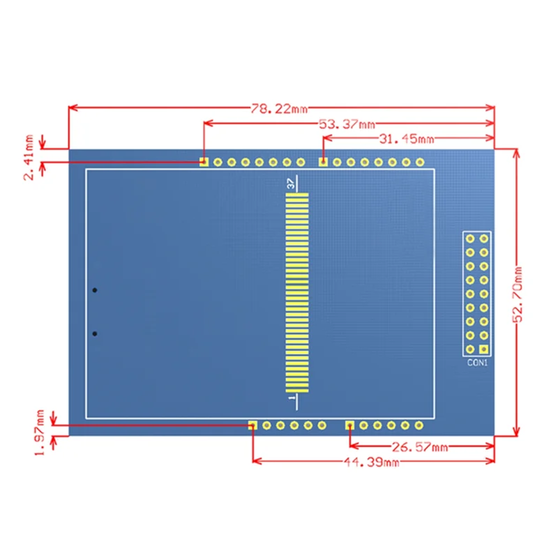A40I 2.8인치 TFT LCD 터치스크린 컬러 모듈 다기능 휴대용 플러그형 / ILI9341