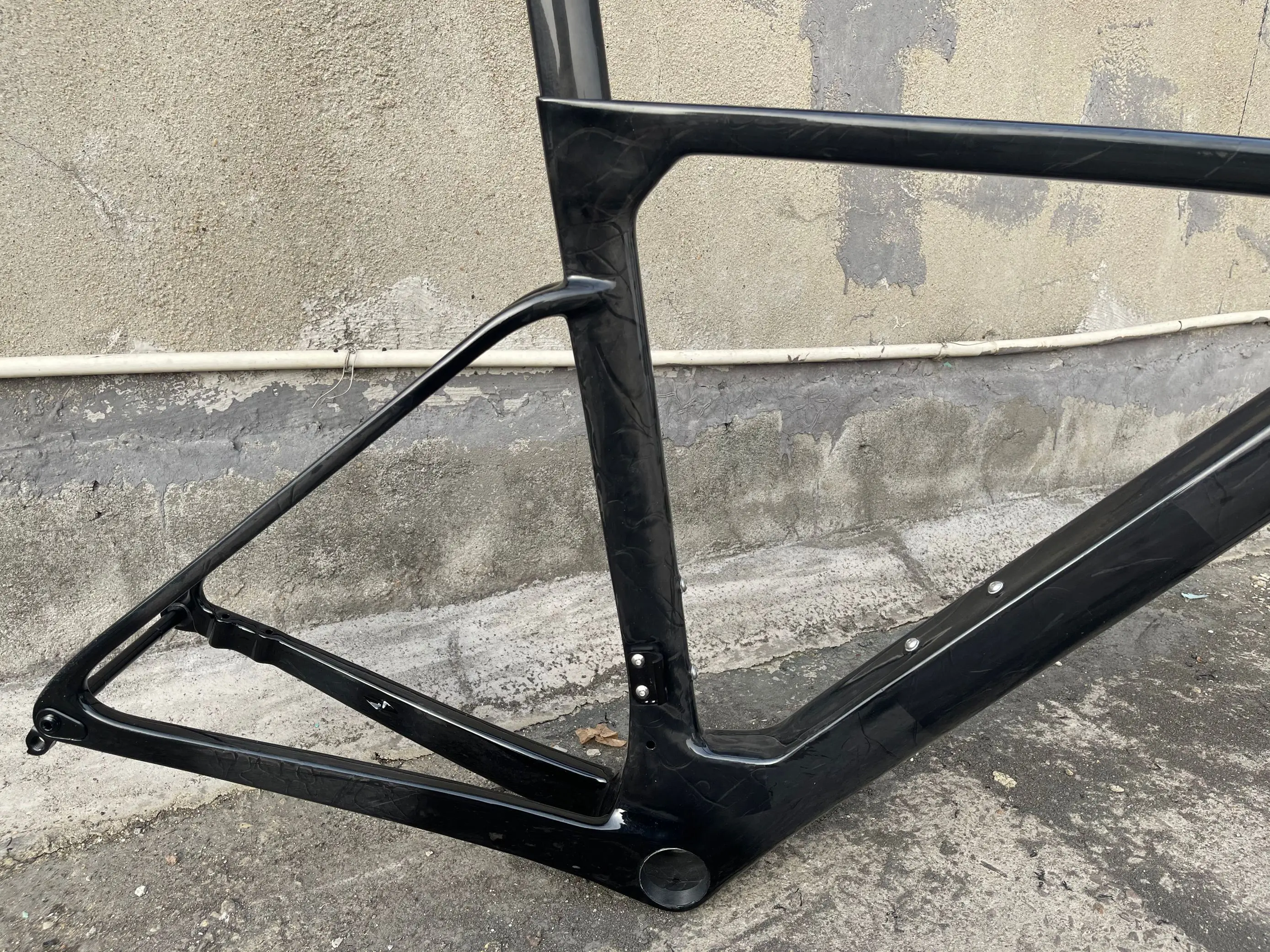 Model T47 Ostro Vam Full Black Glossy Frameset Carbon Bike Road Frame with Fork Seatpost Clamp Headset With 32C Disc Brake
