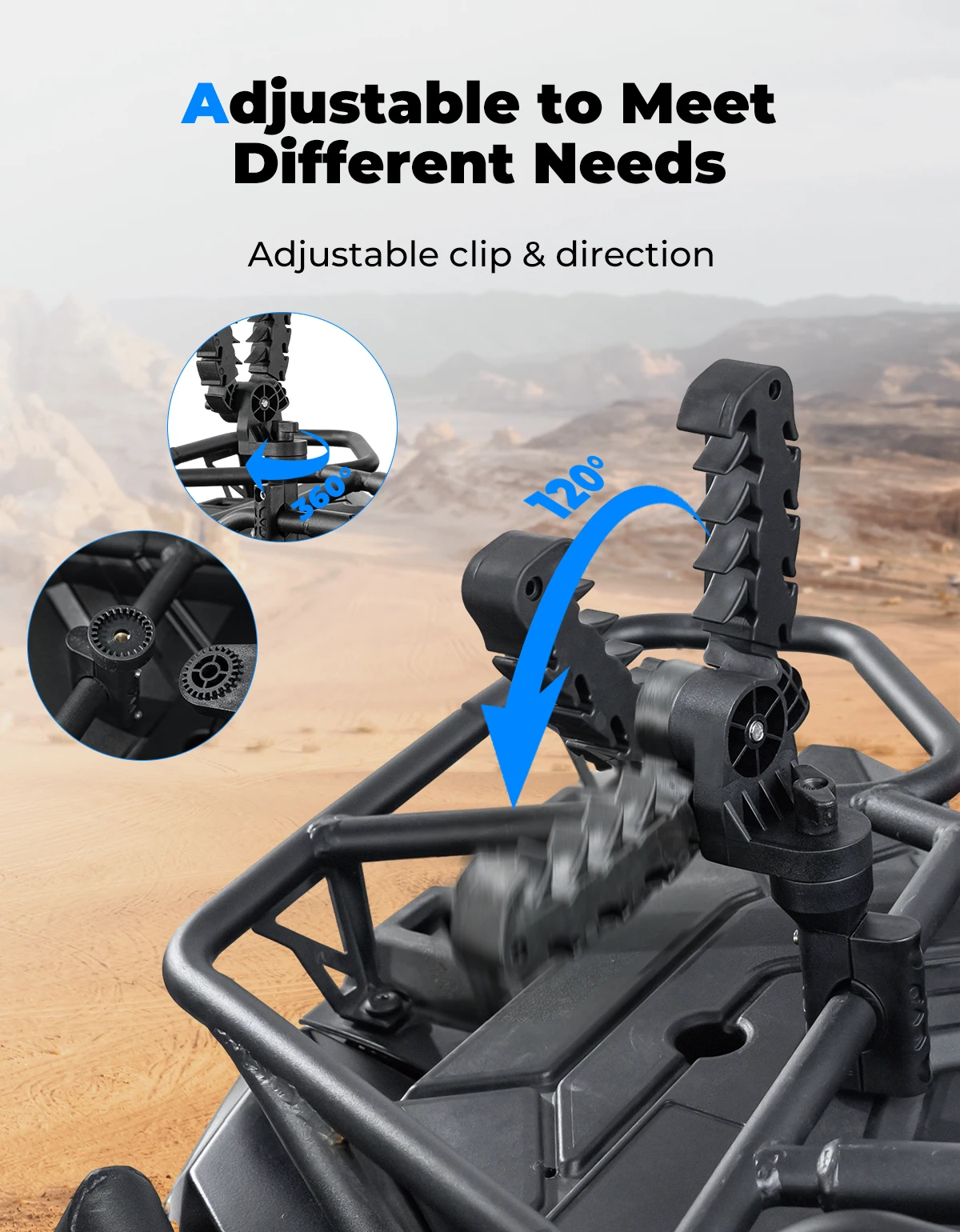 KEMIMOTO ATV Gun Holder Mount for ATVs Compatible with Bike Mobility  Scooter Treestand Snowmobile Scooter Adjustable Bow Rack - AliExpress