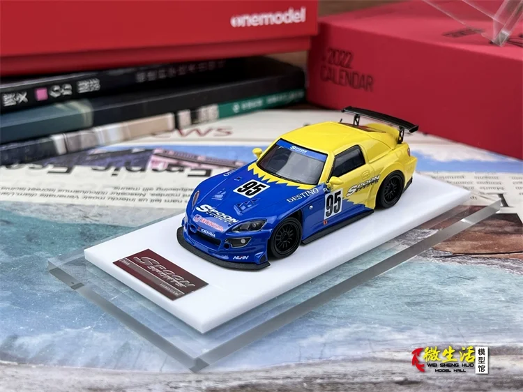 

Stocks OM One Model 1/64 Resin Car S2000 Spoon Sport Racing Version In 2023