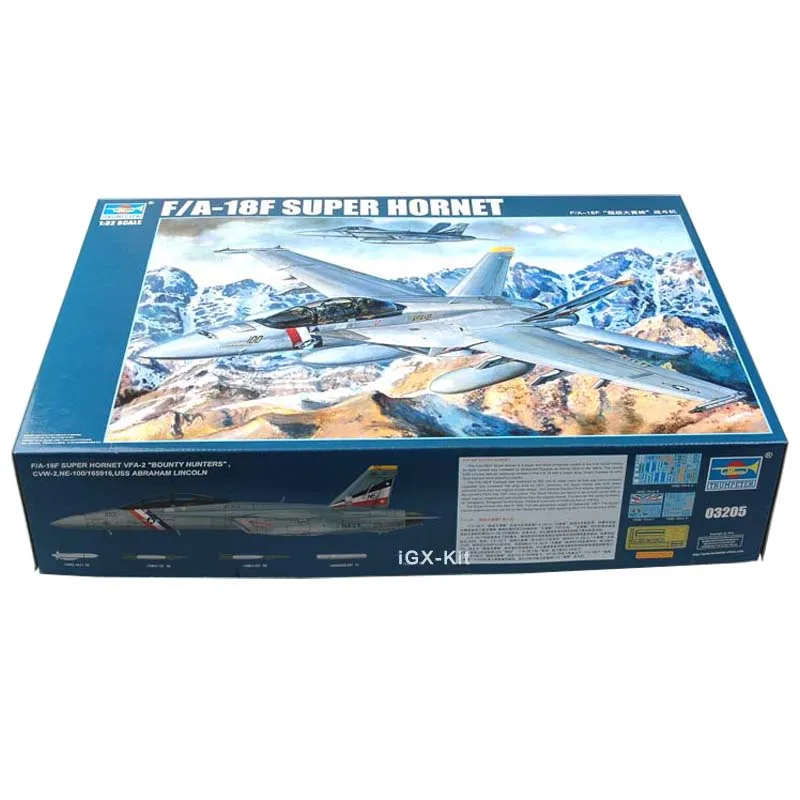 

Trumpeter масштаб 03205 1:32 США F18 F/искусственный суперсамолёт, игрушечный подарок, хобби, военная сборка, пластиковая модель, строительный комплект
