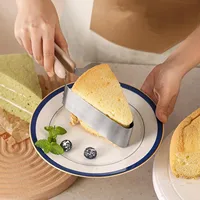 Coupe-gâteau, séparateur triangulaire, dispositif réglable en acier inoxydable, moule à gâteau, bricolage, décoration, ustensiles de cuisson, boulangerie de cuisine 3