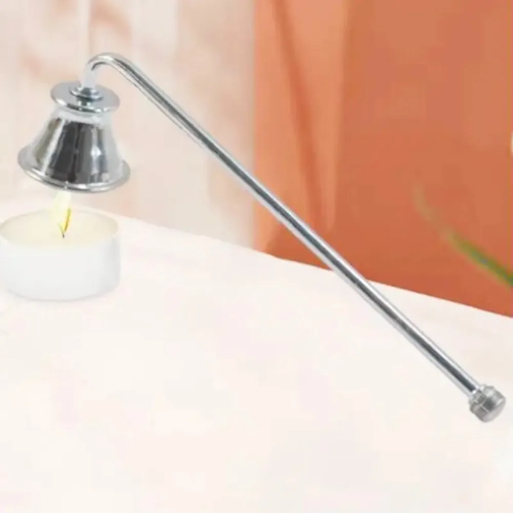Vintage Bell-shape Candle Snuffer Gold/Black/Silver Metal Fire Extinguisher 18cm Handle Wick Cover SPA Hotel