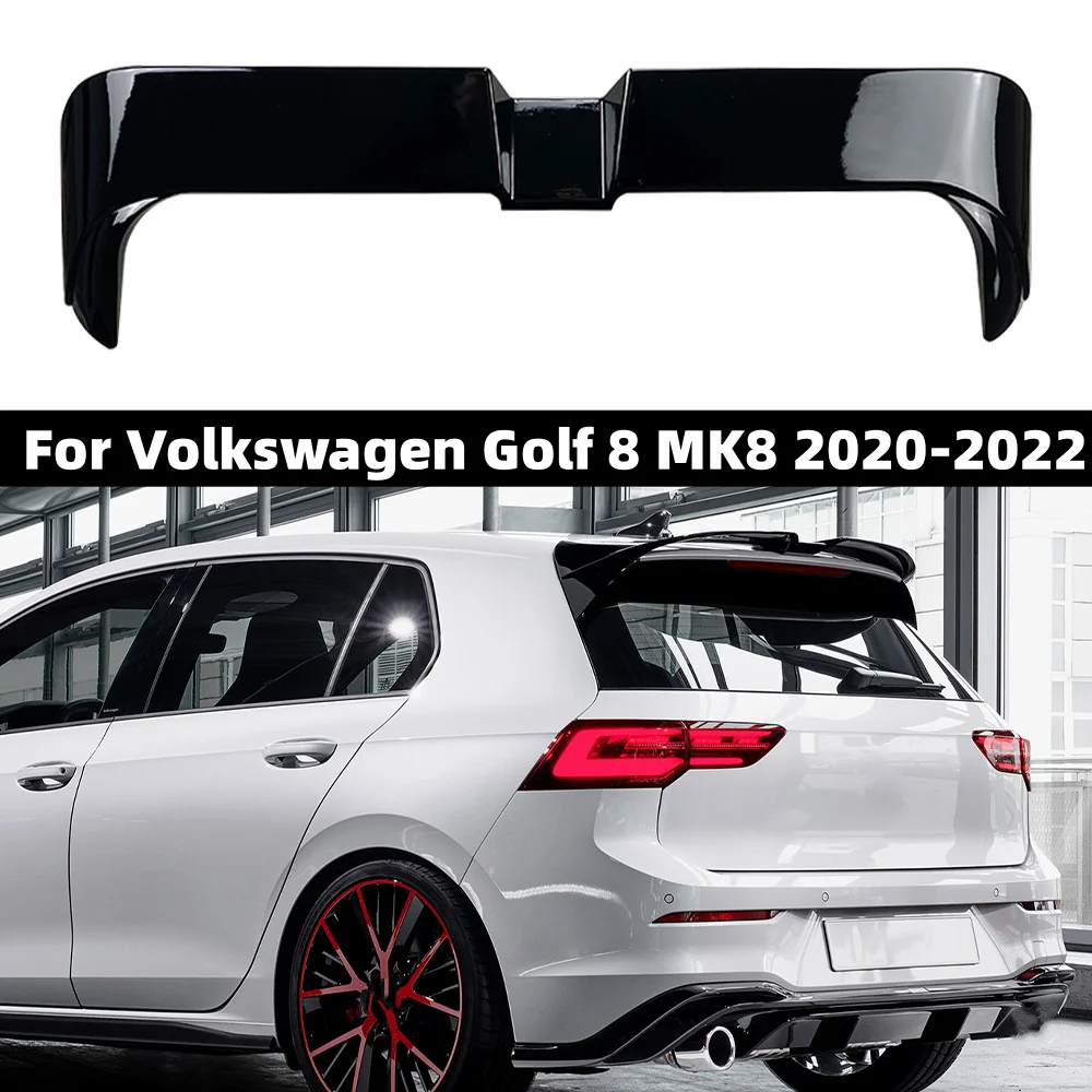 

Rear Trunk Spoiler Wing Boot Carbon Look For Volkswagen Golf 8 MK8 2020-2023 Rear Roof Spoiler Splitter Body Kit