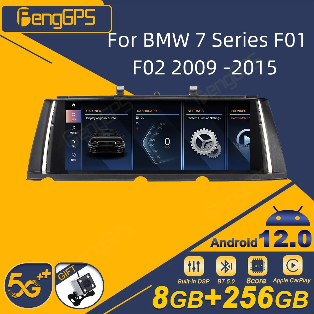 Per Bmw Serie 7 F01 F02 2009 -2015 Autoradio Android Ricevitore Stereo 2Din Autoradio Lettore Multimediale Gps Navi Head Unit Screen