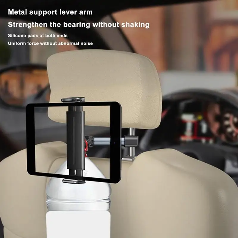 Mount-it! Premium Car Headrest Tablet Holder with Adjustable Arm