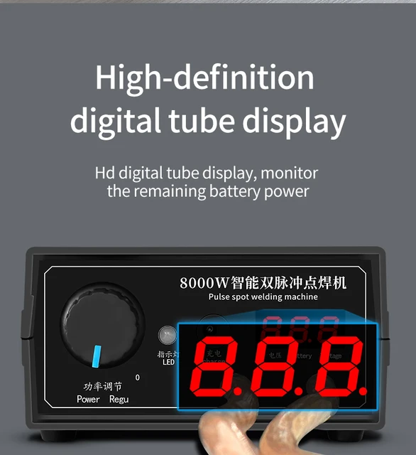 8000wミニスポット溶接機キット0.15mmニッケルストリップ用18650 8000wミニスポット溶接機キット0.15mmニッケルストリップ用18650