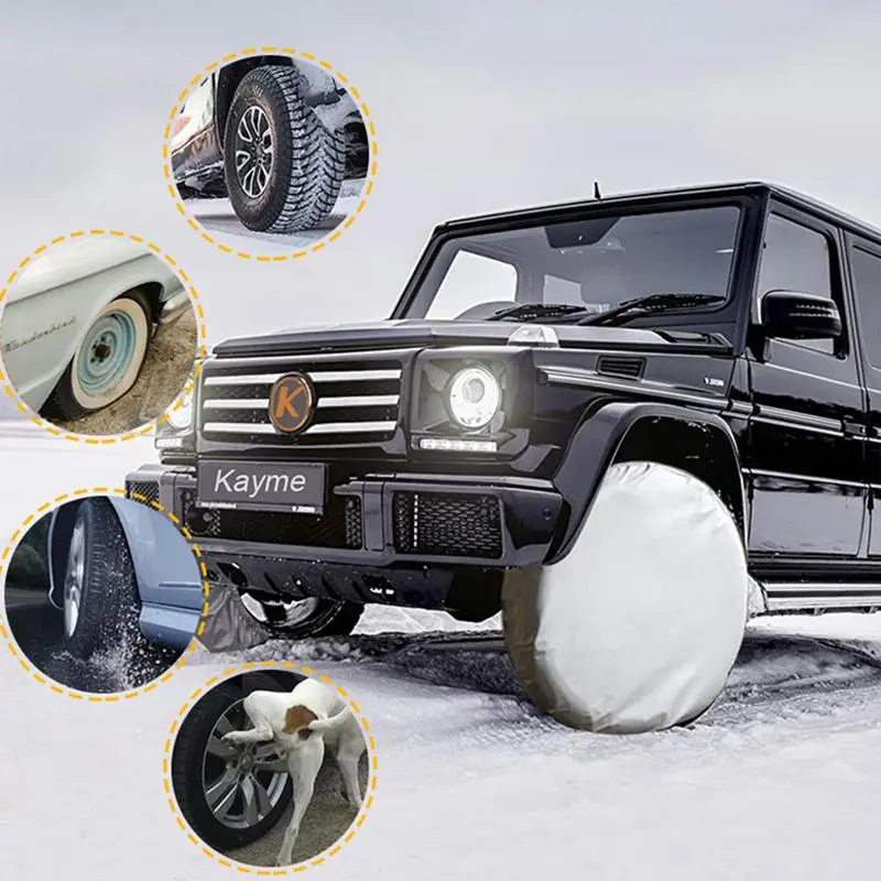 

Сумка для хранения автомобильных шин, водонепроницаемые чехлы для автомобильных шин, чехол для автомобильных запасных колес, сумка для колес, колпачки для колес, для автомобиля, грузовика