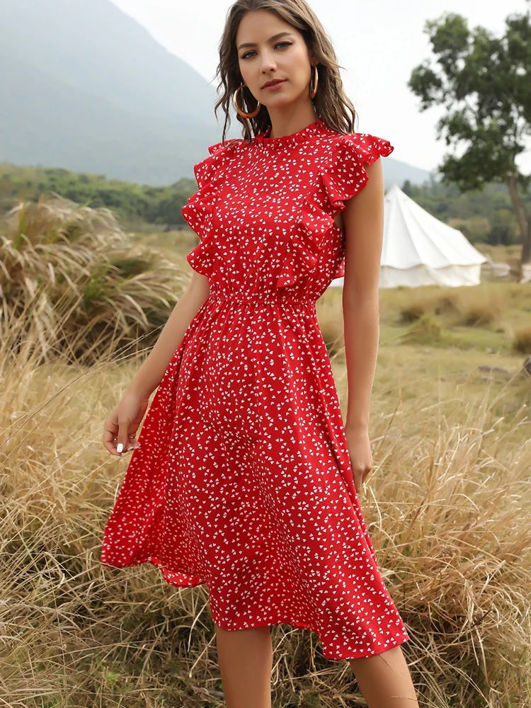 Casual Red Dress — free download