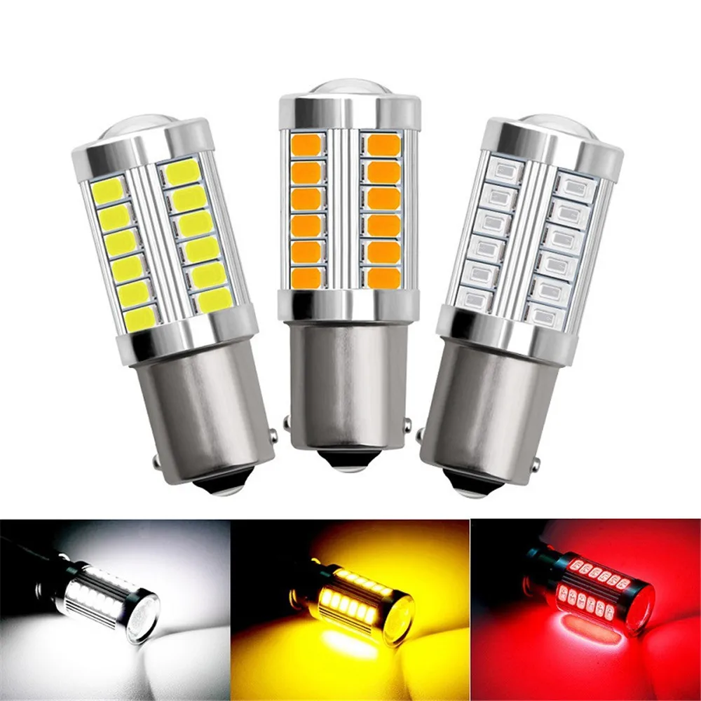 

1/3/6PCS PY21W P21/5W 1156 Ba15s 1157 Bay15d T20 LED Bulbs 12V Car Turn Signal Light 7000K White Auto Brake Reverse Parking Lamp