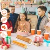 2/4 Pcs Cracker Serving Tray Clear Acrylic Cracker Holder 8.75x2.75x1.5 inch Multipurpose Food Display Stands for Party Events 4
